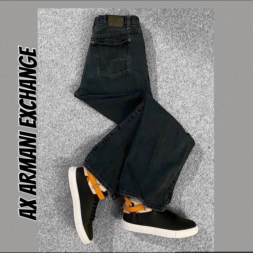 Mens AX Armani Exchange Blue Denim Jeans 32 x 31